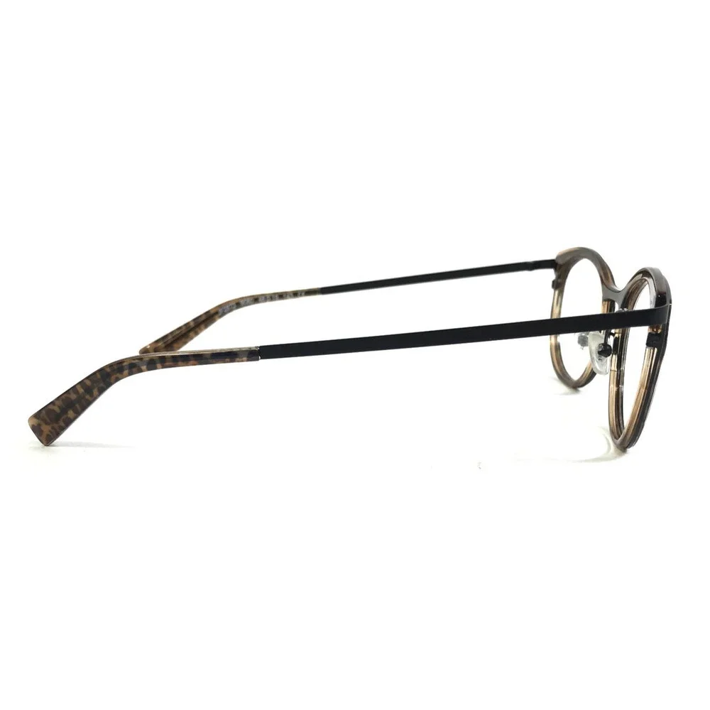 J. F. Rey Eyeglasses Frames JF2873 9080 Black Brown Leopard Print 48-19-143